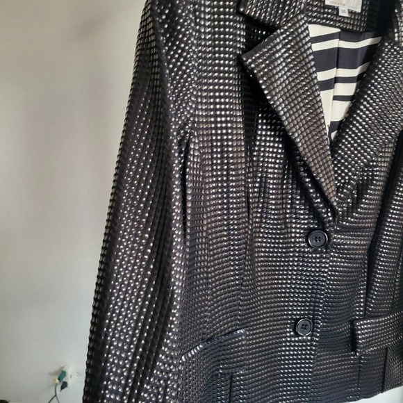 NWT - Alberto Makali Black Beaded Deluxe Jacket (Size 14) - Picture 14 of 14